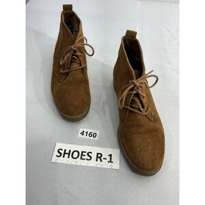 Womans Lauren Ralph Lauren Malva Chukka Boots 7 B Rust Suede Lace Up